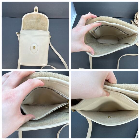 Vintage Coach Bradley Bucket Bag 9936 Bone USA 1995 - Picture 10 of 10